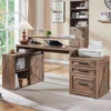 Computer Desk with Darwers Storage Cabinet, Home Office Desk with File Drawer, Gaming Desk with Monitor Stand 1
