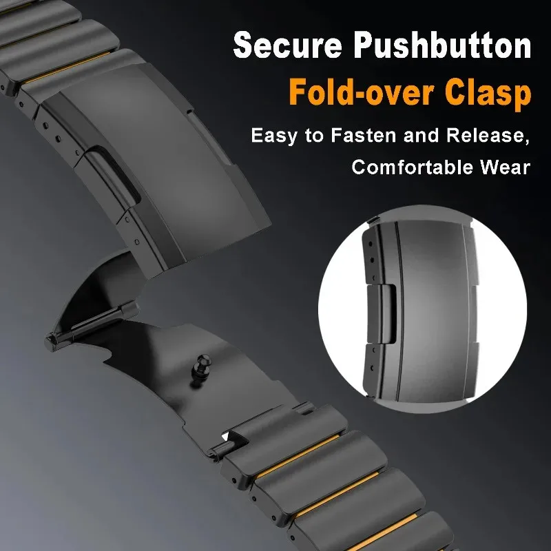 Titanium Silicone Metal Watch Band - Premium Style with Universal Fit