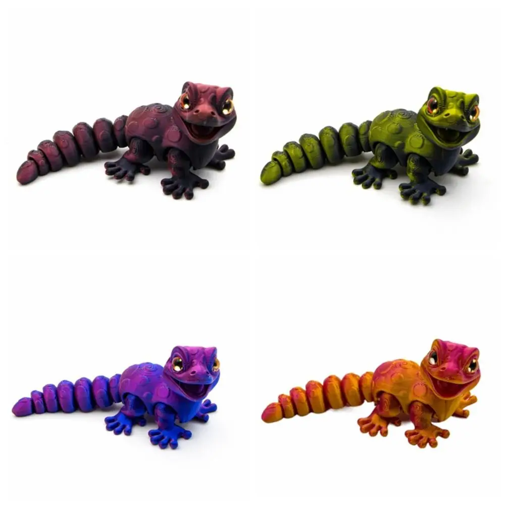 3D Printed Multi-Joint Movable Animal Miniature - Cute Sensory Toy and Home Accessory