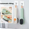Multifunctional Shoe Brushes With Soap Dispenser Long Handle Brush Cleaner For Clothes Shoes Household Laundry Cleaning Brush 4