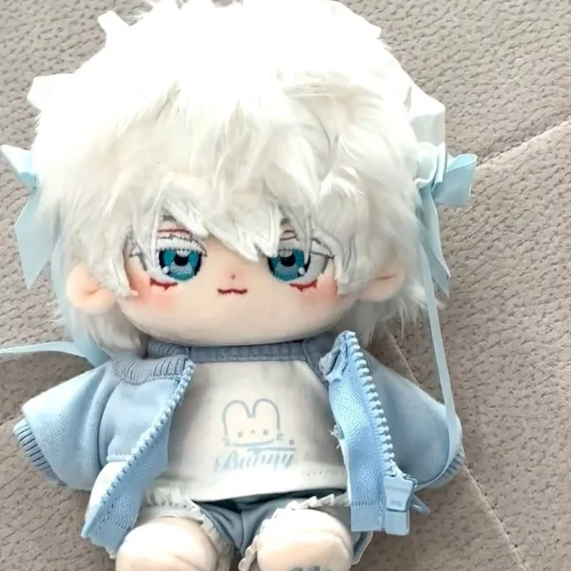 

Anime Jujutsu Kaisen Satoru Gojo 20cm Toys Nude Doll Dress Up Clothes Soft Doll Stuffed Plushie
