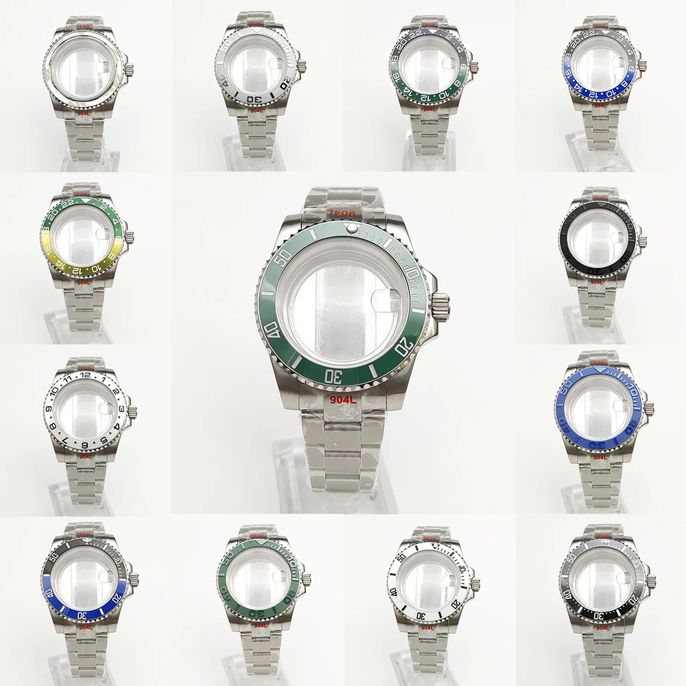 

Часы 40 мм, искусственное сапфировое стекло, нержавеющая сталь 316L, подходит для движения NH35, водонепроницаемые аксессуары для часов с зеркальной поверхностью