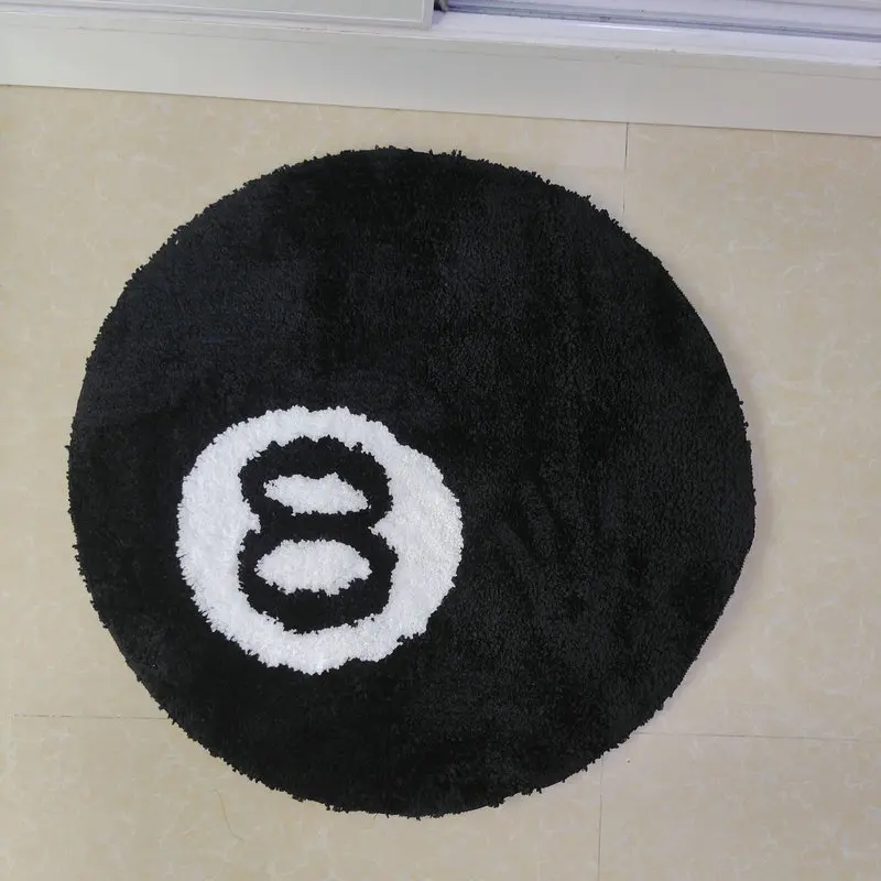 Modern 8 Balls Design Round Rug for Contemporary Home Decor1