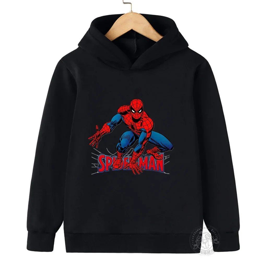 thumbnail image 1 of Sudadera con capucha de SpiderMan para niños, ropa para niñas y niños, ropa de moda para bebés, camisetas deportivas cálidas de otoño, regalo para la vuelta al cole, 1 of 5