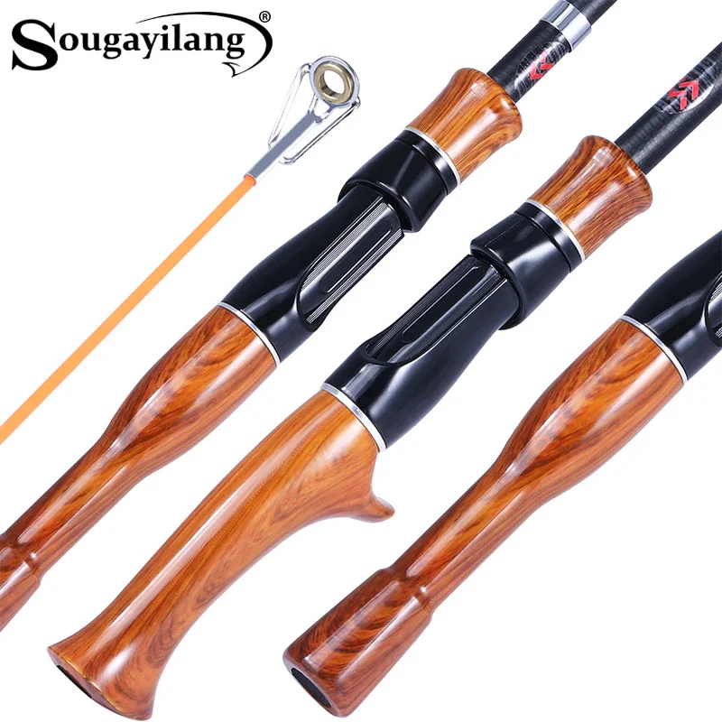 Sougayilang16MTelescopicFishingRodCorkHandleSpinningCasting