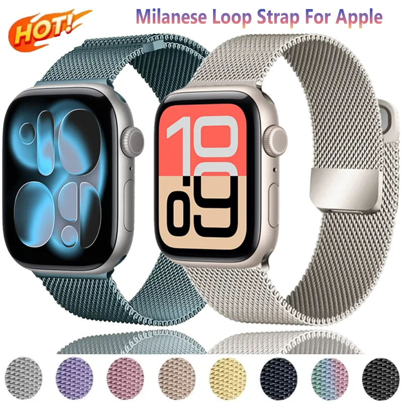 Milanese Loop Metal Double Magnetic Wristband