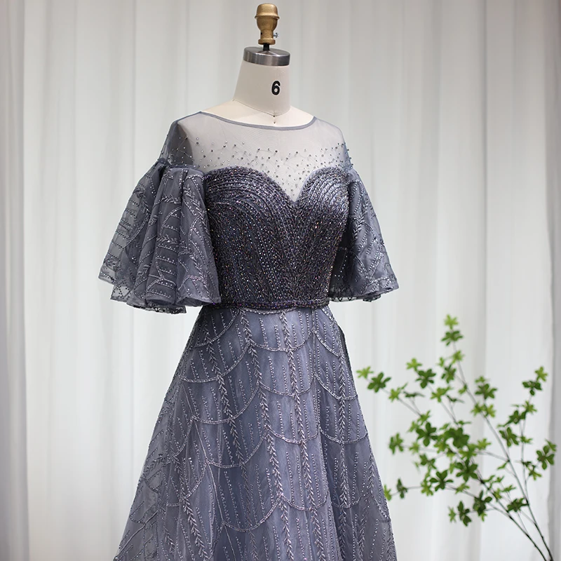 Se80eac6d9baf4f97b2a33b85c9537d76g Luxury Dubai Pink Evening Dresses for Women Wedding Party Flare Sleeves Burgundy Arabic Plus Size Formal Gowns Mallzona