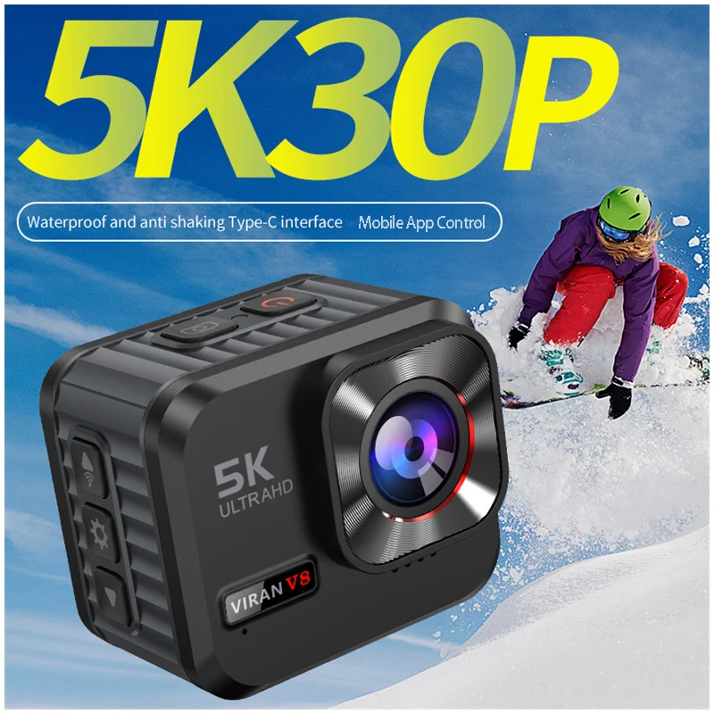 액션 카메라 5K30FPS 리모컨 스크린 방수 스포츠 카메라 드라이브 레코더 스포츠 카메라 헬멧 액션캠