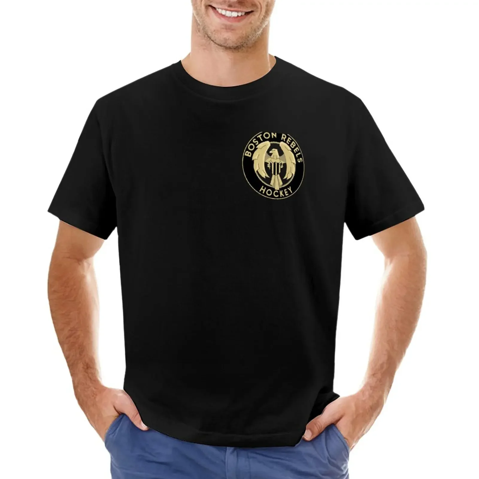 

Boston Rebels Team Logo T-Shirt sublime summer tops hippie clothes sports fans oversized t shirt men
