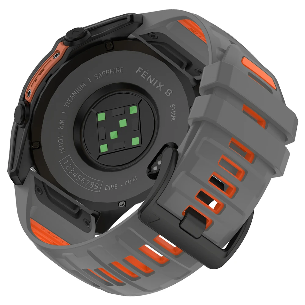 Durable Silicone Sports Watch Band - QuickFit Design