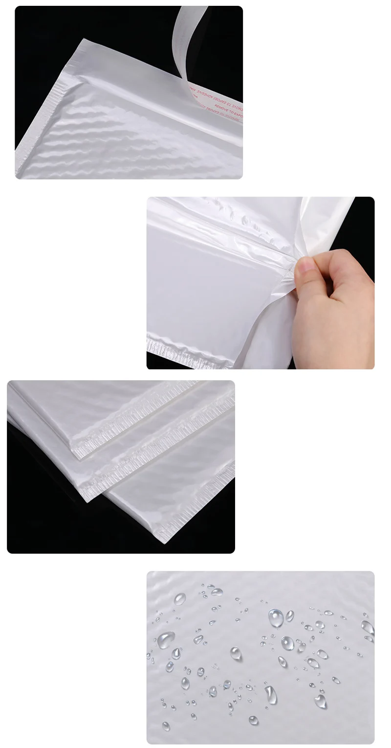 10Pcs/Lot Bubble Envelope bag white Bubble PolyMailer Self Seal mailing bags Padded Envelopes for Magazine Lined Mailer