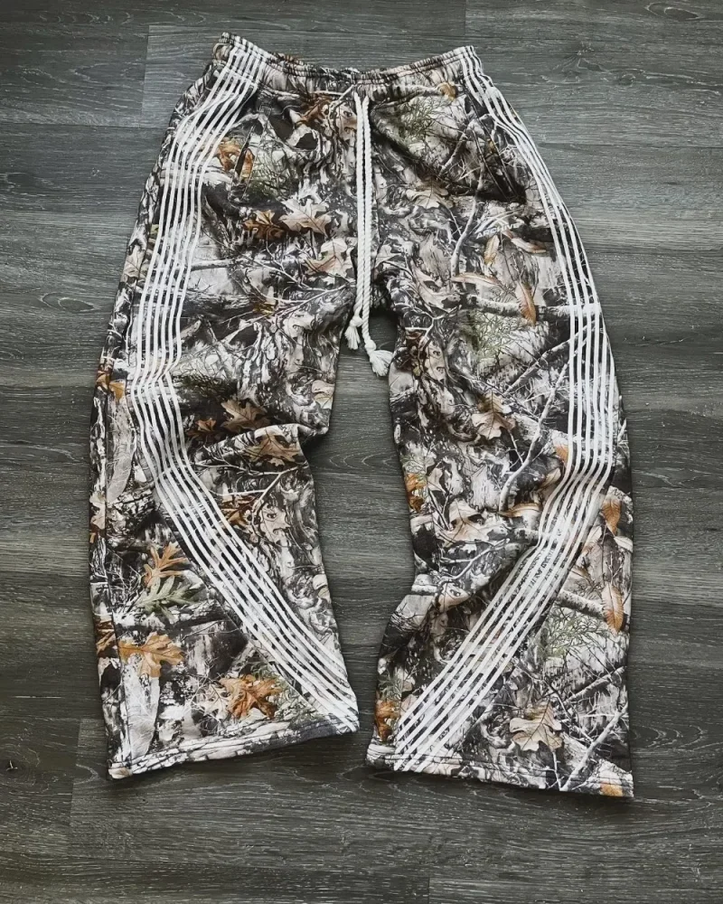 Stylish Multi-pocket Camouflage Cargo Pants American Retro Straight Leg Loose Casual Pants Harajuku Style Hip Hop Y2k Trousers 4