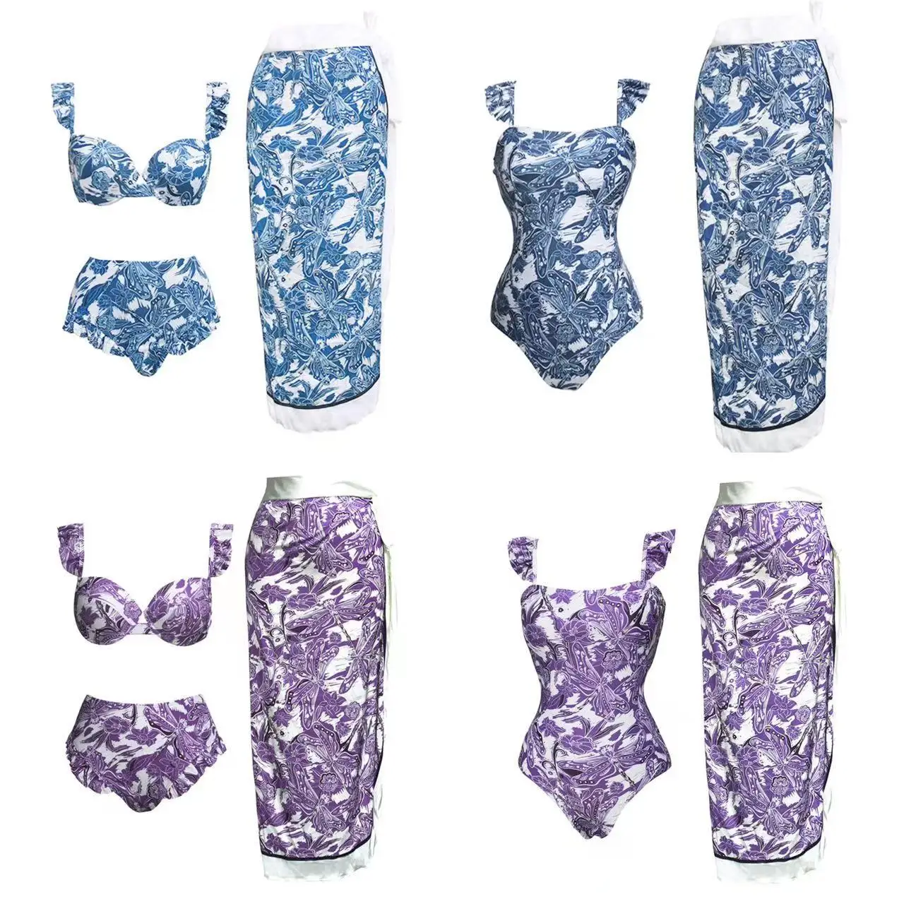 

Купальный костюм бикини с принтом цельный купальник в богемном стиле купальник с деревянными ушками длинное шифоновое платье с высокой талией AB8279