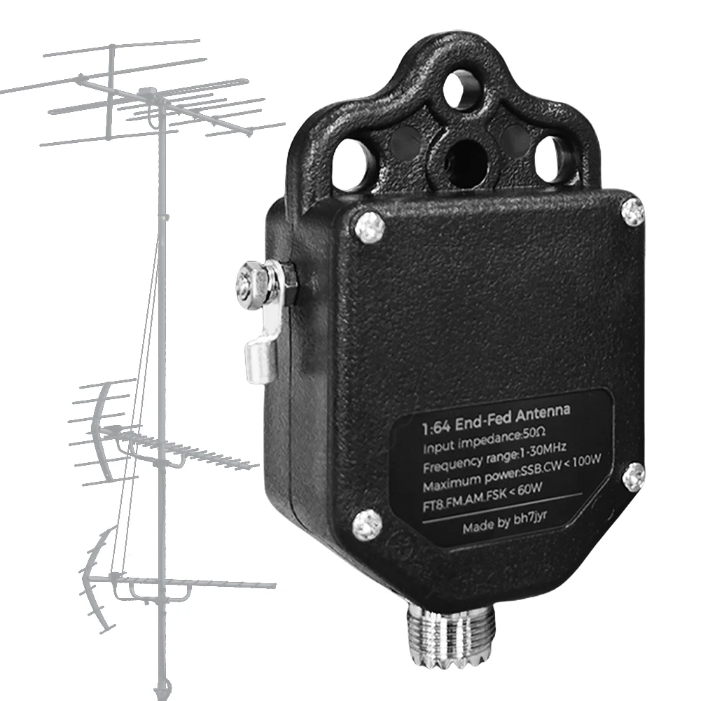 1:64 Balun End Fed Antenna 4-Band 8-Band Half-Wave Radio Antenna 1MHz To 30MHz Outdoor