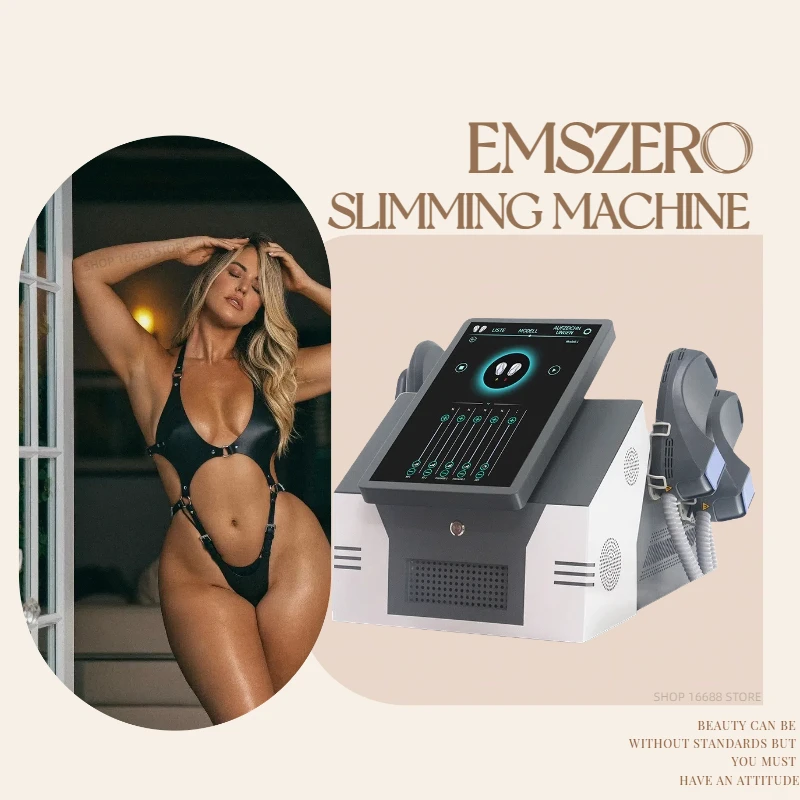 

EMSSLIM Neo Power 6500W Hiemt устройство для лепки тела с 4 ручками, Тазовая подушка, дополнительно, искусственный стимулятор мышц Emszero