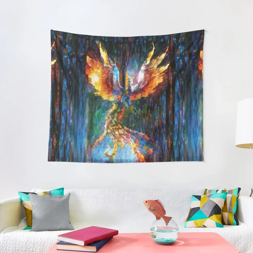 

The rise of the phoenix Tapestry Anime Decor Living Room Decoration Bedroom Decor Room Decor Tapestry