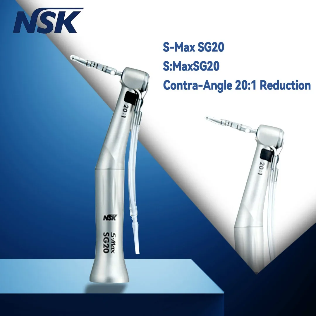 NSK S.Max SG20 contraangulo Dental, pieza de mano de baja velocidad 20:1, reducción de implante, cirugía, pieza de mano Contra ángulo, turbina de aire