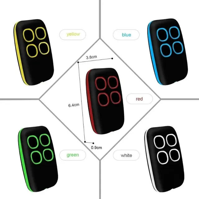 Garage Door RF Remote Control Duplicator 433MHz Code Grabber Clone Gate Key Fob Command Hand Transmiter 4 Buttons waterproof 5