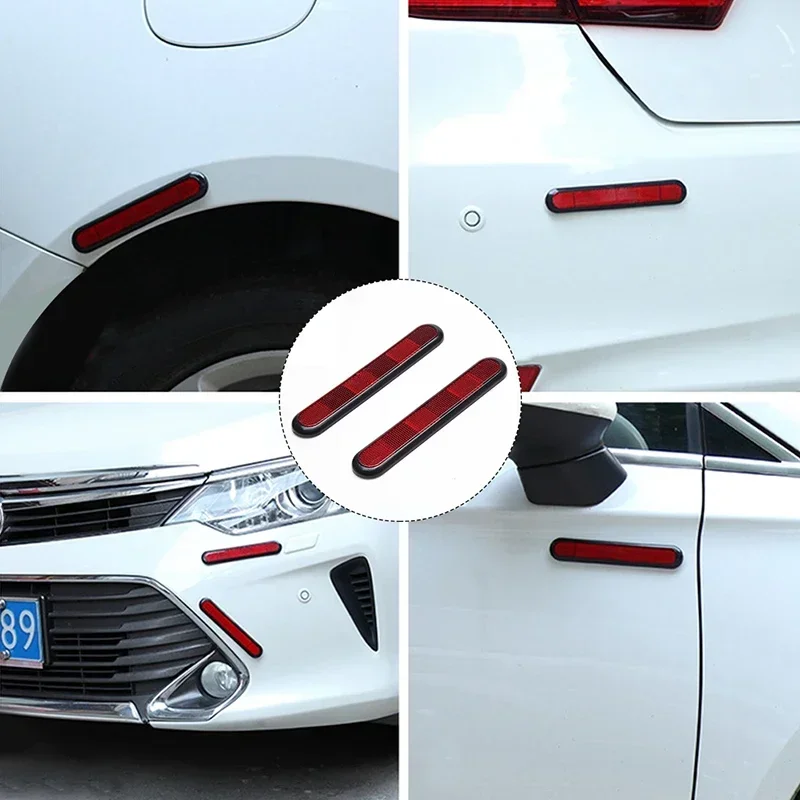 Adesivi Riflettenti di Sicurezza Notturna per Auto e Camion, 2 Adesivi Ellittici Riflettenti per Sicurezza di Auto, Camion e Moto - immagine 3