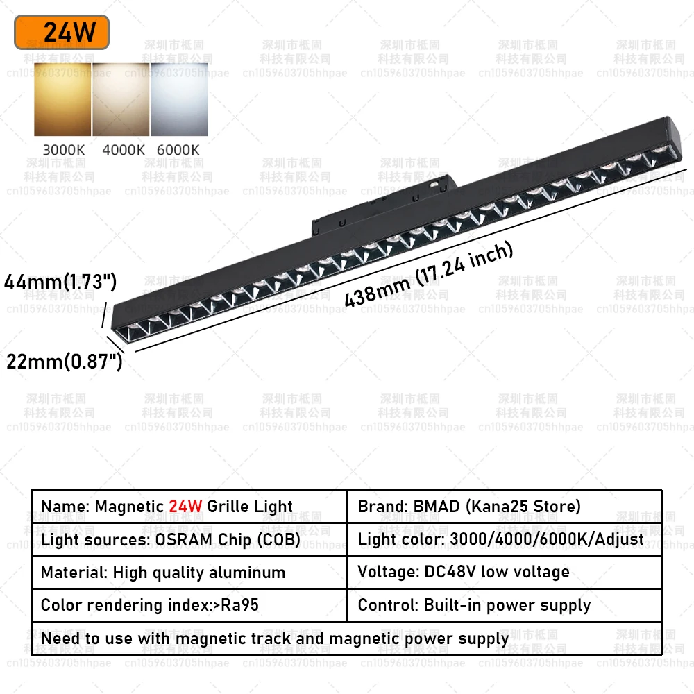 XMQWL Track Light Accessories 20Type Modern Magnetic Track