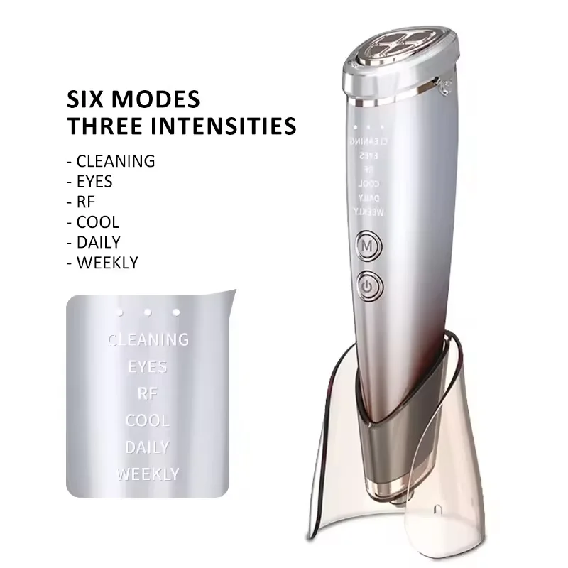 6In1 EMS Face Facial Massage Machine Care Lifting Device Facial Massager Photon Light Therapy Face and Neck Massager