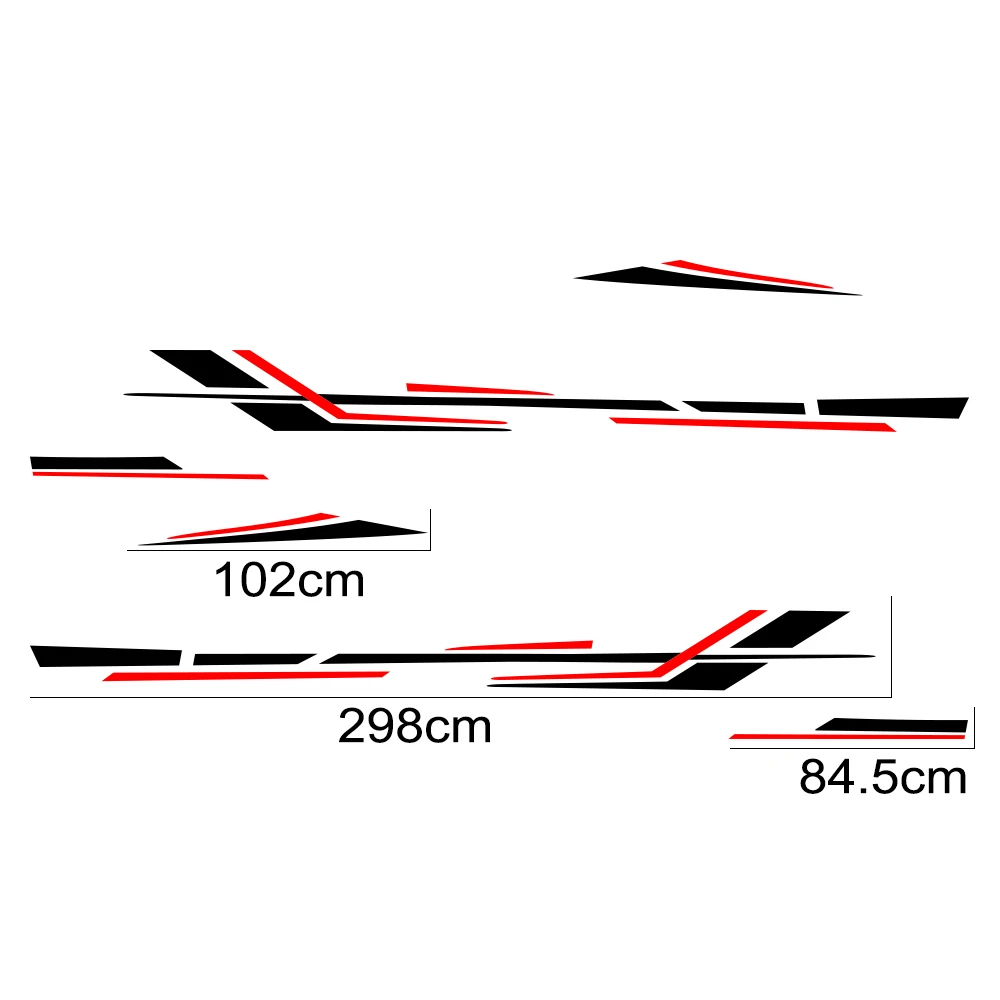 Motorhome Vinyl Stripe Decals for Vehicle Decoration and Customization