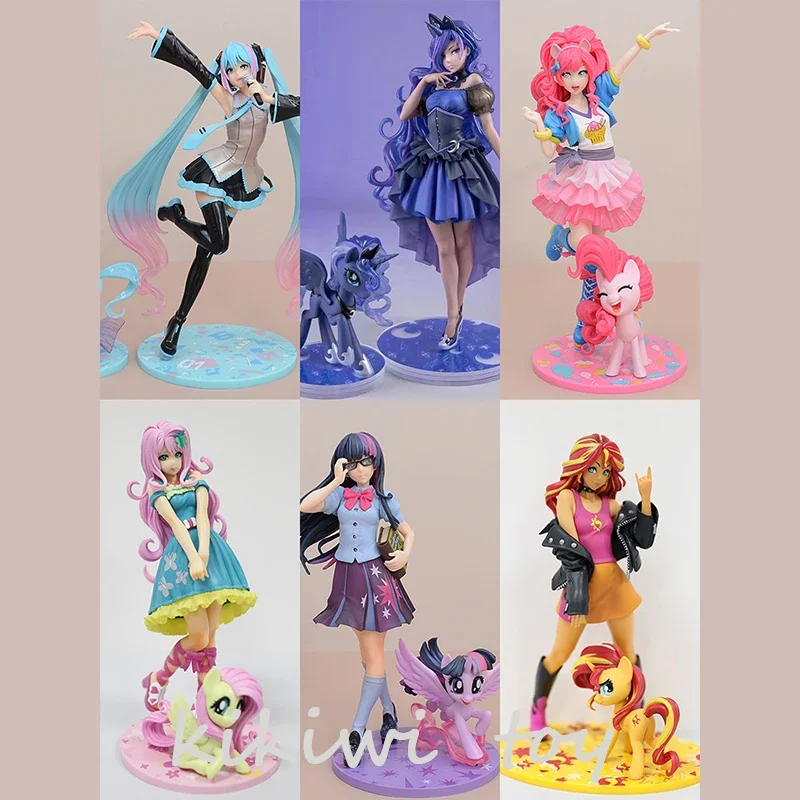 

20 см аниме-фигурка My Little Pony, радуга, тире, кавайная Радуга, тире, Applejack, Fluttershy, Мерцающая фигурка, модель, кукла, игрушки