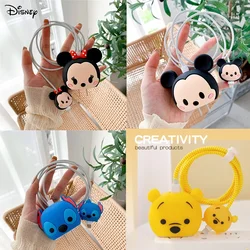 20W Mickey Minnie Stitch Anti-breaking Cartoon Apple Data Cable Protective Case Mobile Phone Charger Winding USB Cable Protector