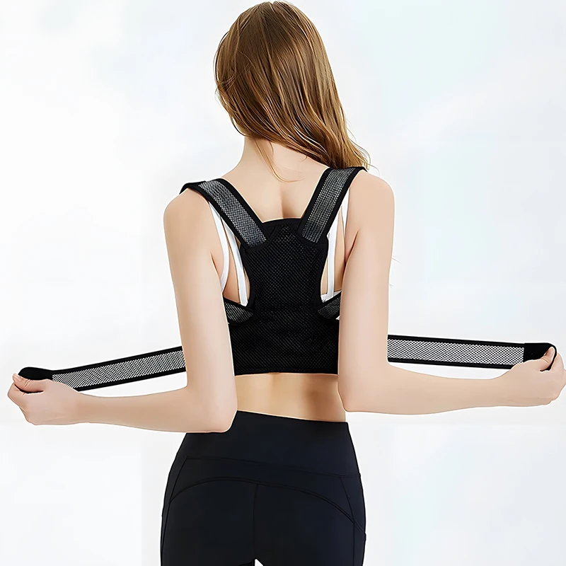 

Back Posture Corrector Men Women Upper Back and Waist Support Brace Prevent Humpback Stretch Shoulder Chest Correct Posture