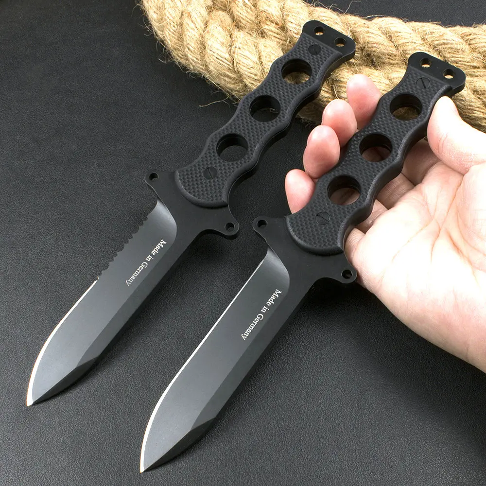 

Trskt S.E.K.ll Tactical Knife Camping Survival Knives ,Rescue Knives Outdoor Tool G10 Handle With Kydex Sheath Dropshipping