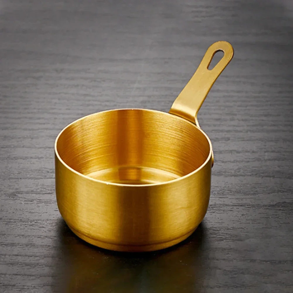 Baking Pan Tray 1pcs 60-100ml Smooth Edge Stainless Steel Sauce Pan Stockpots Kitchen Long Handle