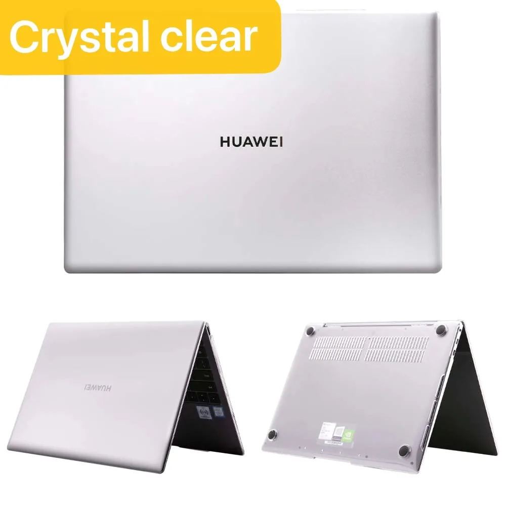 Capa Dura Transparente para Laptop Huawei Matebook D14 D15 D13 D14 Matebook x 2023 x Pro 13.9 Honor Magicbook Pro 16.1 14.15