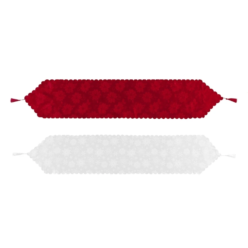 

Festive Christmas Table Runner Tablecloth Desk Decoration Washable Table Cover