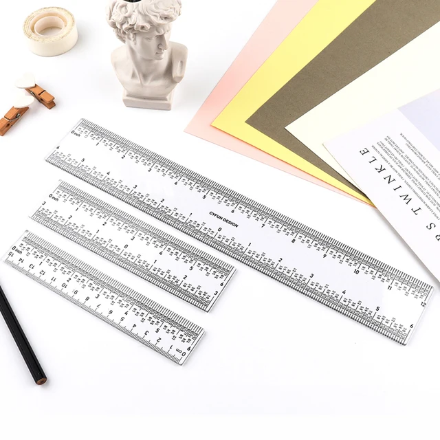 2 Méret Nulla Centering 6 "Vagy 12" Tiszta Akril-Uralkodók, Amelyek Nem Számolnak A Kullancsok Jelölésére