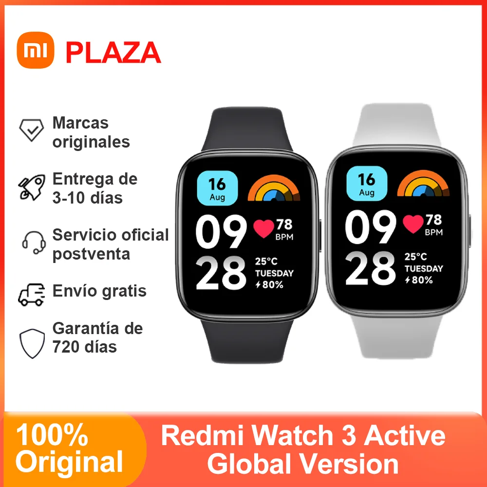 Xiaomi-reloj inteligente Redmi Watch 3, dispositivo con Bluetooth 1,83, compatible con llamadas telefónicas, Sensor de frecuencia cardíaca, pantalla LCD de 5,3 pulgadas, Global