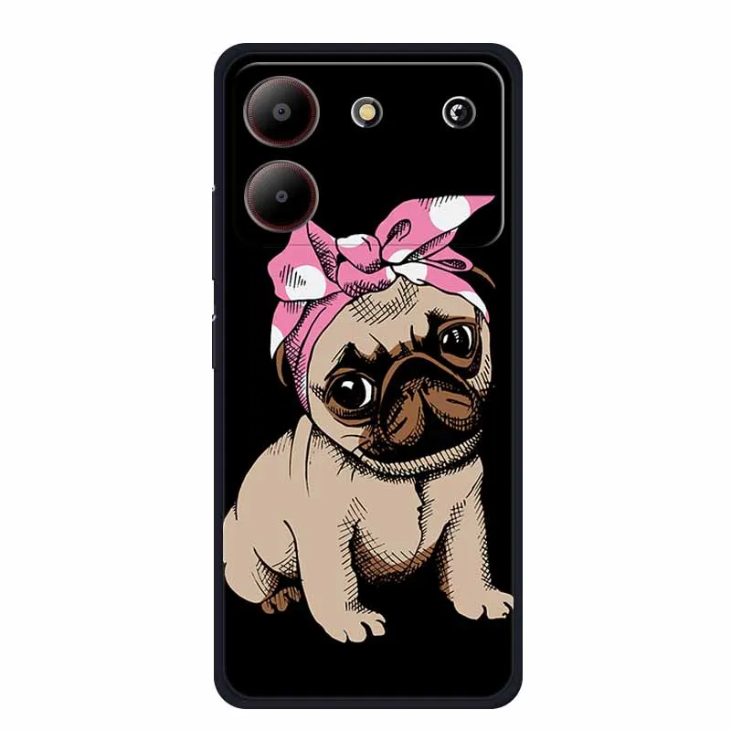 Cute Cartoon Cat Black Silicone Soft Phone Case - Stylish Protective Back Cover