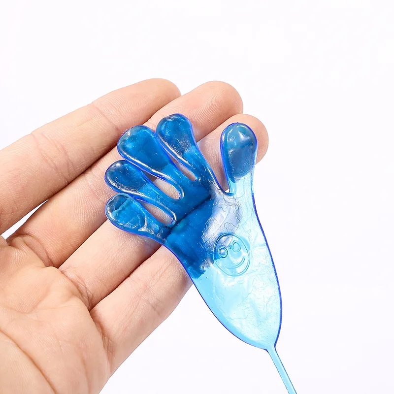 Funny Kids Party Favors Filler Gift Bags Mini Sticky Jelly Stick Slap Hands Toy Baby Shower Accessories Random Color 15Pcs/lot party toys toy gift filler sticky hands toys