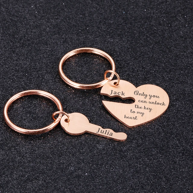 Valentine Couple Keychain Heart Shape Cute Matching Keychains Couple Gifts  for Him and Her, His and Her Gifts - AliExpress