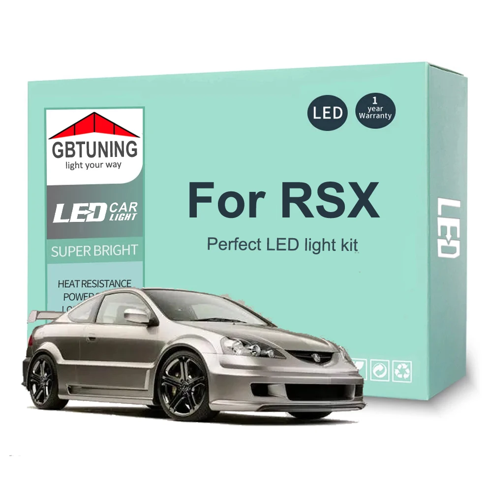 10PcsLEDInteriorLightBulbKitForAcuraRSX2002200320042005