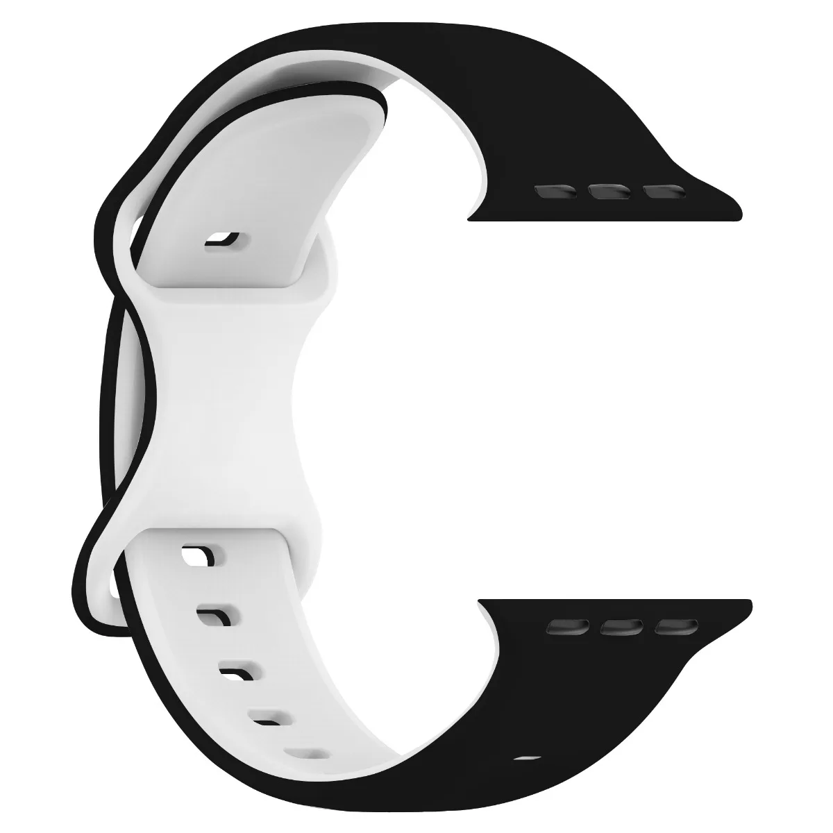 Cinturino per iWatch 42/44/45/49mm 38/40/41mm Cinturino sportivo in silicone alla moda per orologi serie Ultra2 Se 9/8/7/6/5/4/3_voghion.com
