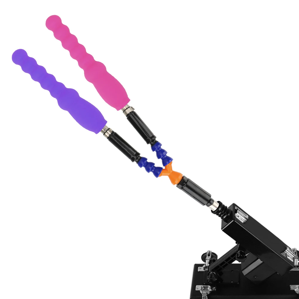 Conector de tubo dobrado de duas cabeças, acessórios de vibrador, acessórios de vibrador, masturbação feminina, brinquedos sexuais para mulheres_voghion.com
