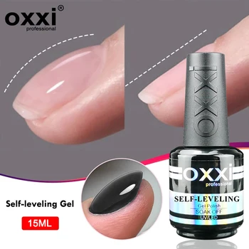 OXXI PROFESSIONAL Smalto gel autolivellante 15ml Rinforzo semipermanente Gellac Nail Art Vernice gel multifunzione UV forte 1