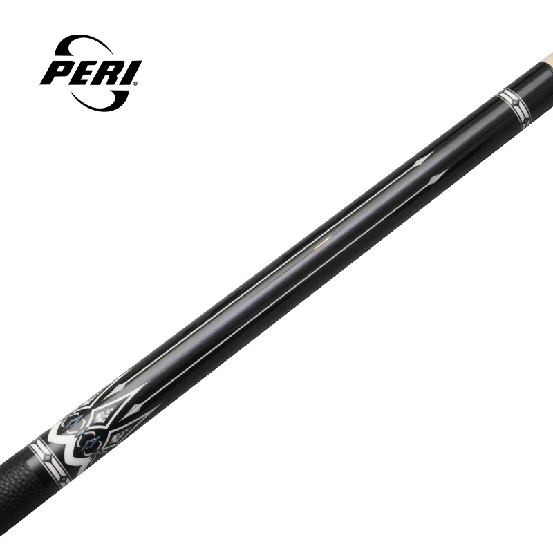 Peri P-D08 Pool Cue Stick 12.55mm Tip 1/2 Canadian Maple Wood Low Deflection Shaft 58" Radial Pin Joint Professional Billiards