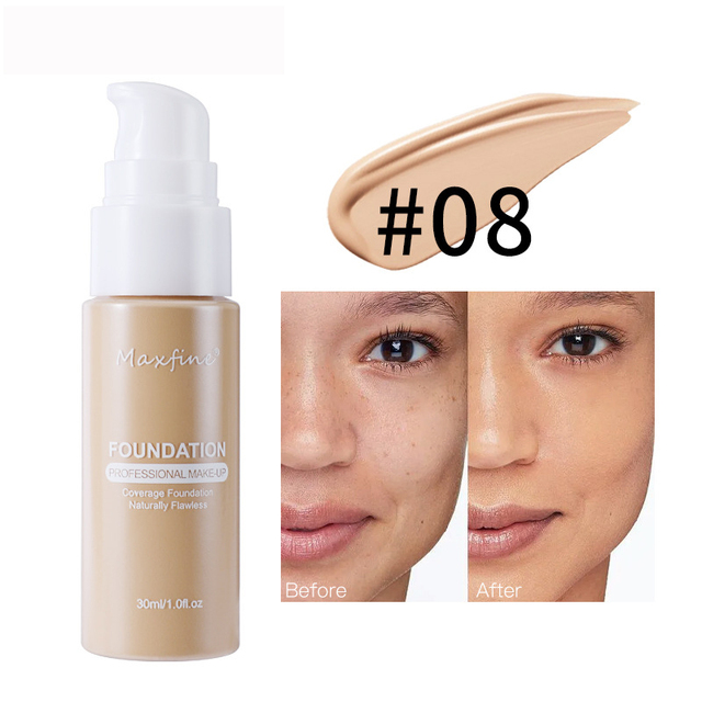 Liquid Foundation Effective Concealer Waterproof Sweat-resistant Makeup Professional Cosmetics - 08
