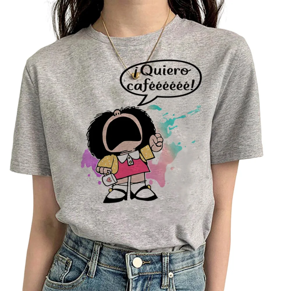 

Топ Mafalda, женский летний уличный Топ, женская одежда с графическим принтом манга y2k