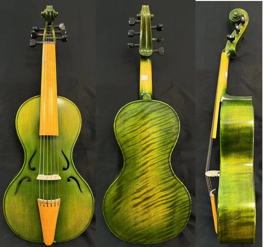 

SONG Brand master 6 string 13 дюймов Альта da gamba, инкрустация черного дерева задняя часть #11184