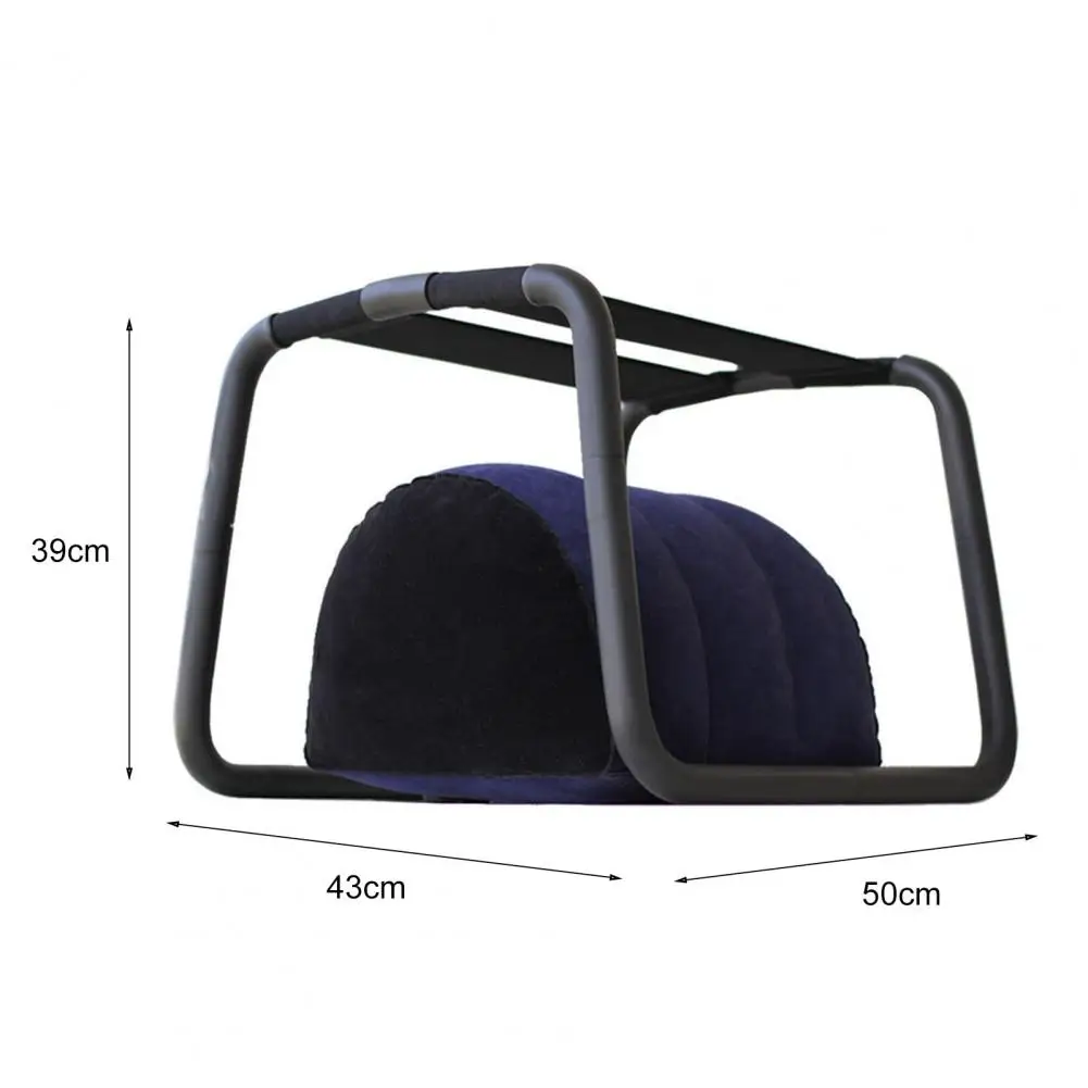 Erotic Chair Elastic Band Inflatable 2 in 1 Add Joy Flirting Iron Frame Masturbation Positions Aid Sex Chair for Couple