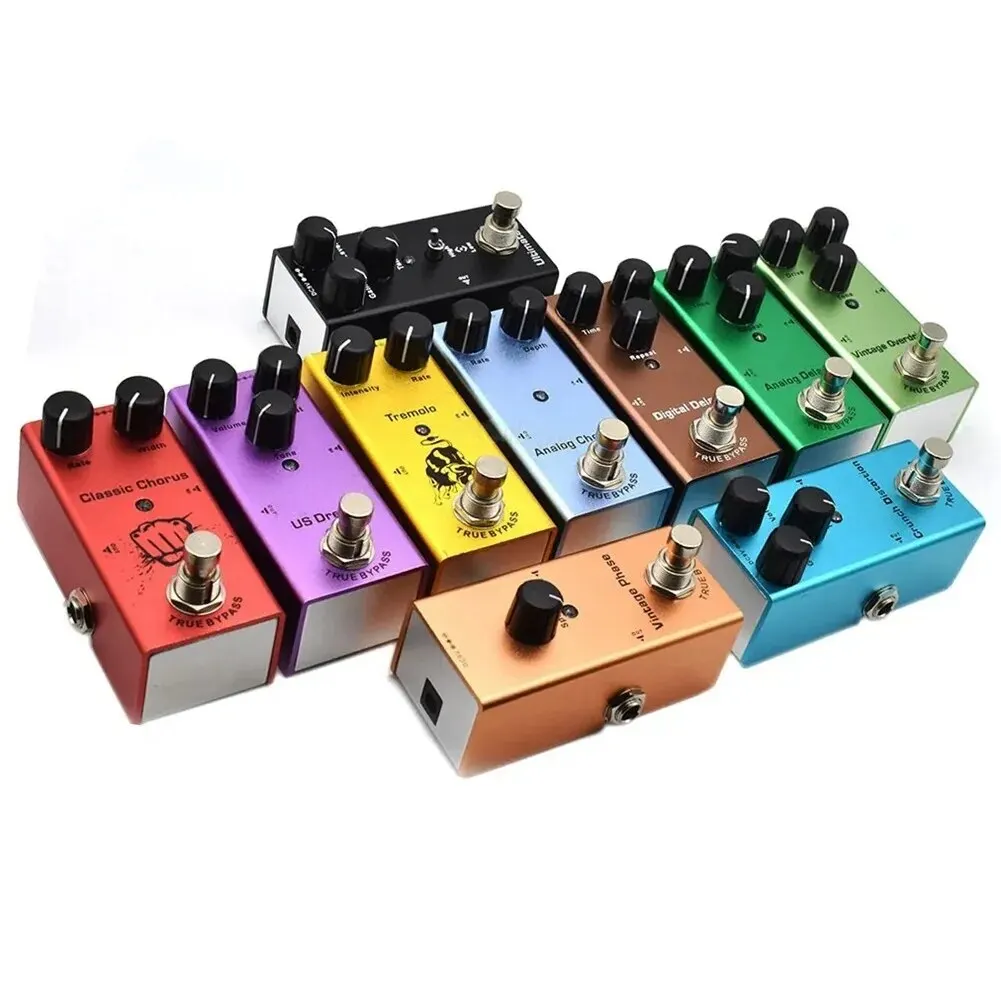Miwayer Electric Guitar Effects Pedal Vintage Overdrive/Distortion Crunch/Distortion/US Dream/Classic Chorus/Vintage Phase guitar effect pedal