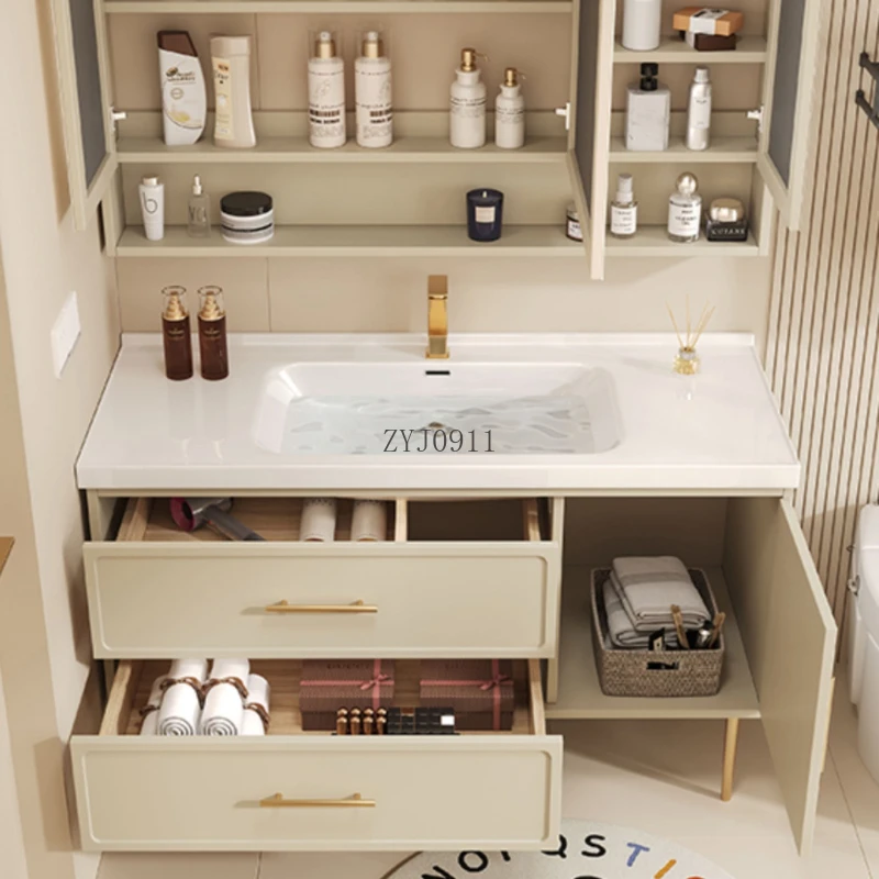 Closed Storage Toilet Cabinet Luxury Bathroom Furniture Wall Pharmacy Vanity Sink Space Saving Filing Cabinets Wooden armadietto
