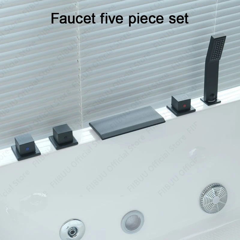 Multifunctional Acrylic Bathtub With Right-sided Skirt And High Load-bearing Capacity, Luxury Bathroom Furniture Multiple Sizes